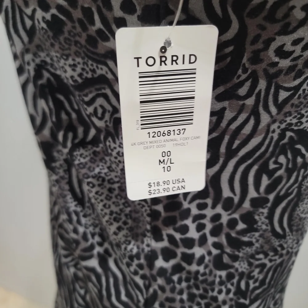 Torrid Gray Animal Print Camisole - Picture 5 of 5